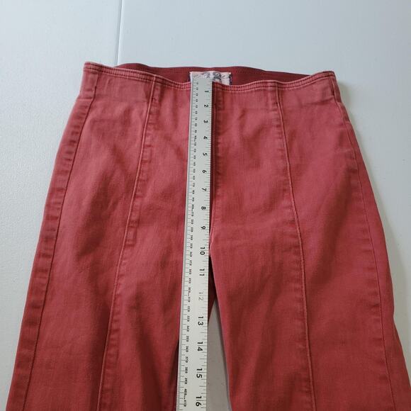Free People We The Free Penny Pants Womens 28 Red Flare Boot Stretch - Picture 8 of 10